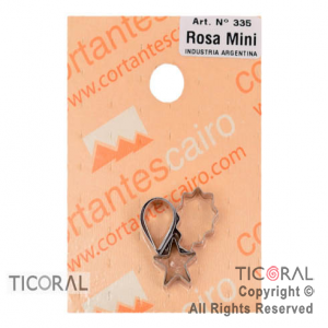 CORTANTE C 335 ROSA MINI ACERO 3 x 1